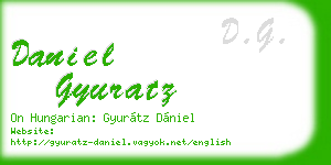 daniel gyuratz business card
