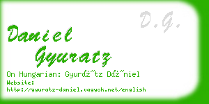 daniel gyuratz business card